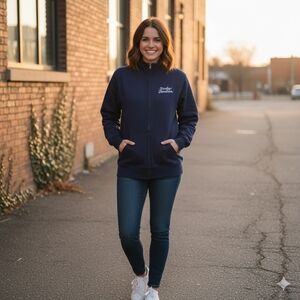 Harley-Davidson Women's Blue Zip Up